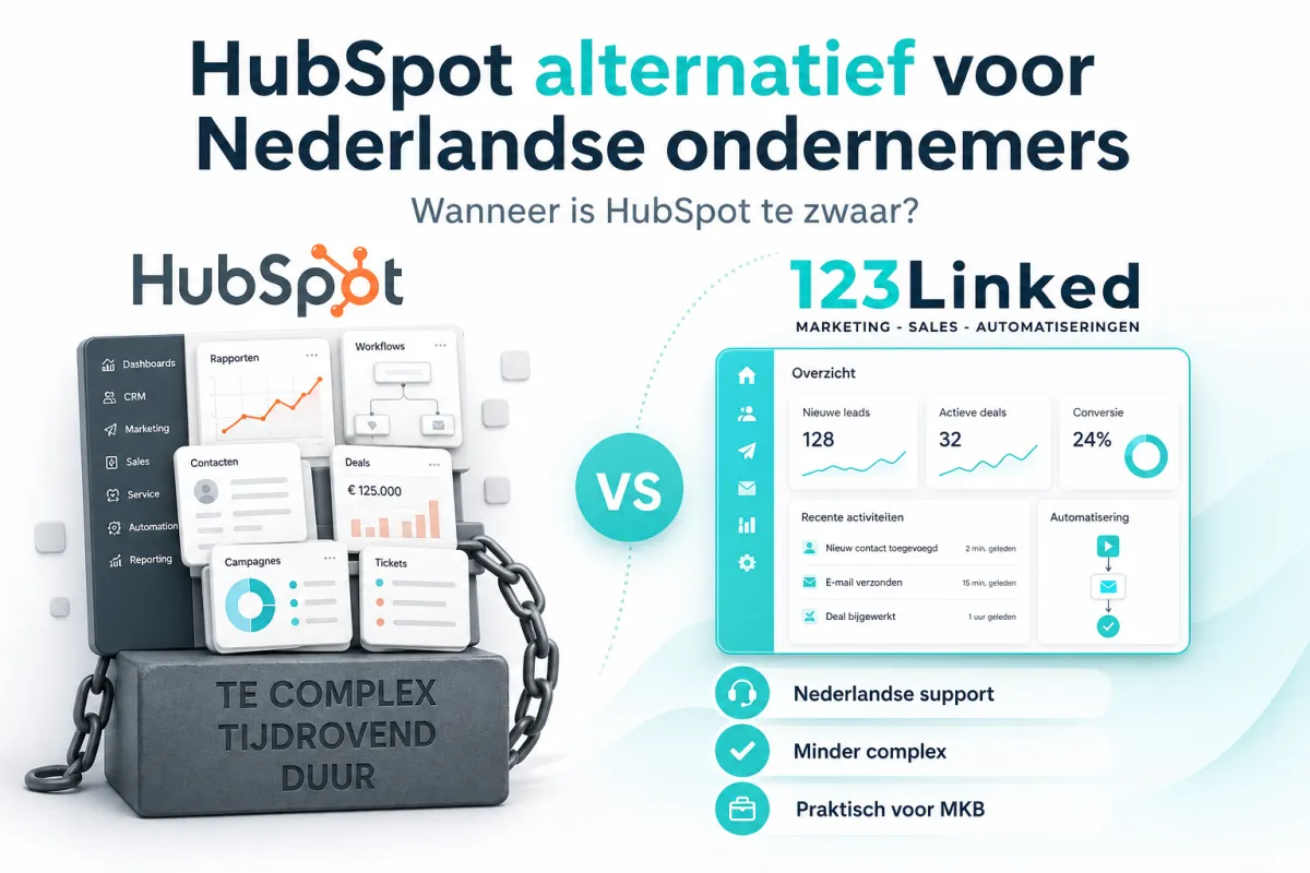 HubSpot alternatief voor Nederlandse ondernemers: wanneer is HubSpot te zwaar?