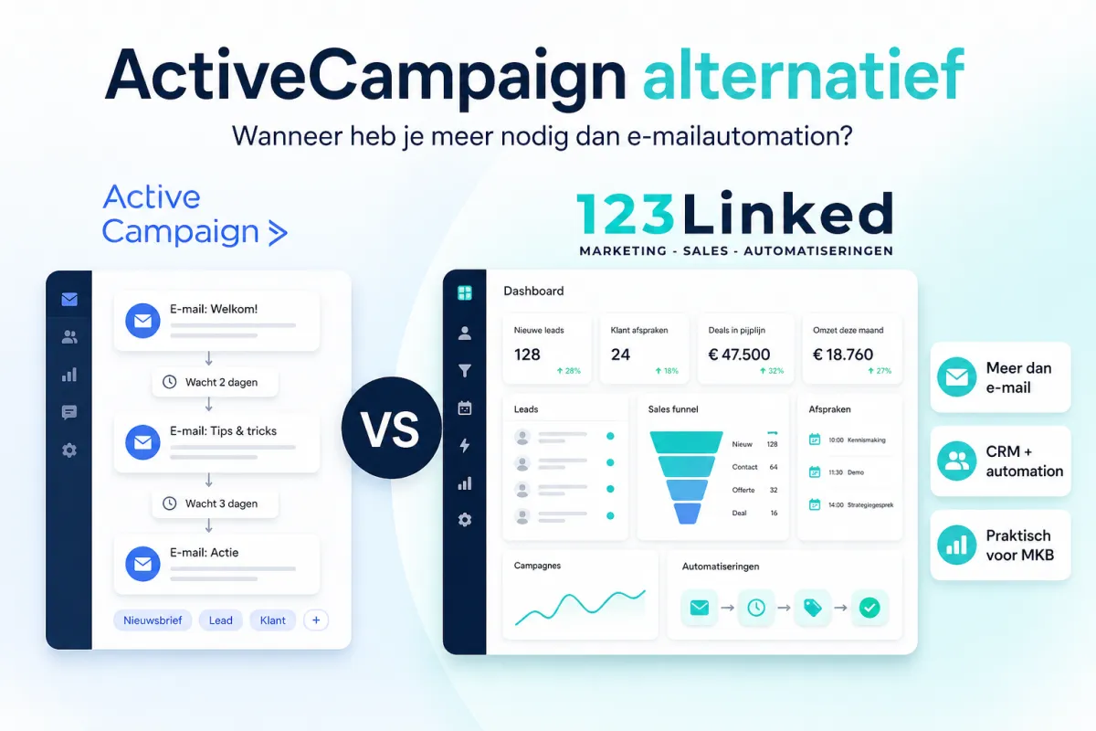 ActiveCampaign alternatief: wanneer heb je meer nodig dan e-mailautomation?