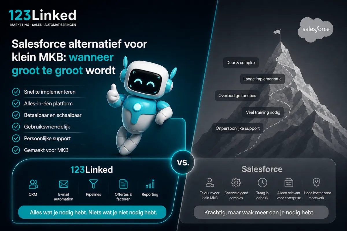 Salesforce alternatief voor klein MKB: wanneer groot te groot wordt