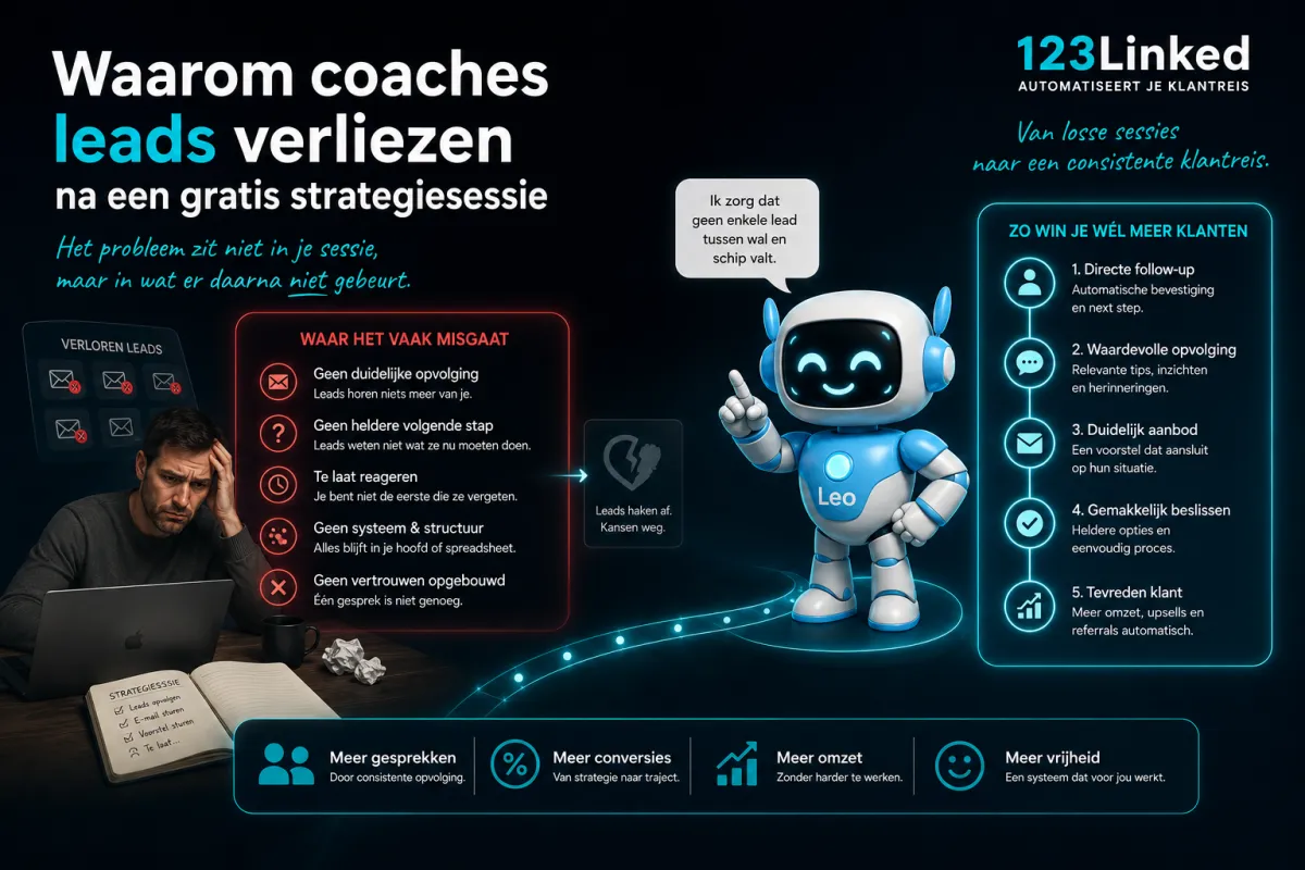 Afspraken en reminders voor coaches en therapeuten: minder no-shows, meer overzicht