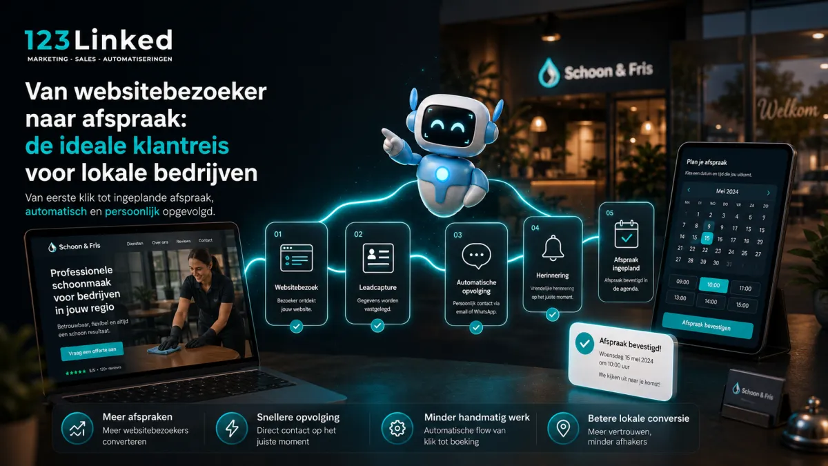 Van website bezoeker naar afspraak: de ideale klantreis voor lokale bedrijven