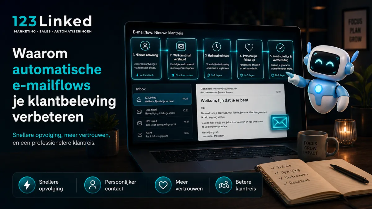 Waarom automatische e-mailflows je klantbeleving verbeteren
