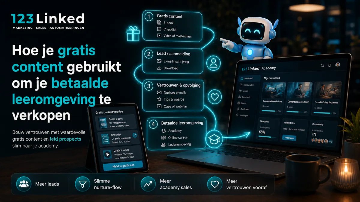 Hoe je gratis content gebruikt om je betaalde leeromgeving te verkopen