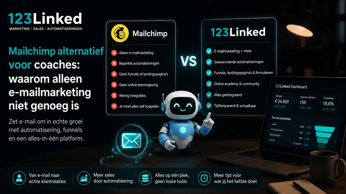 Mailchimp alternatief voor coaches: waarom alleen e-mailmarketing niet genoeg is