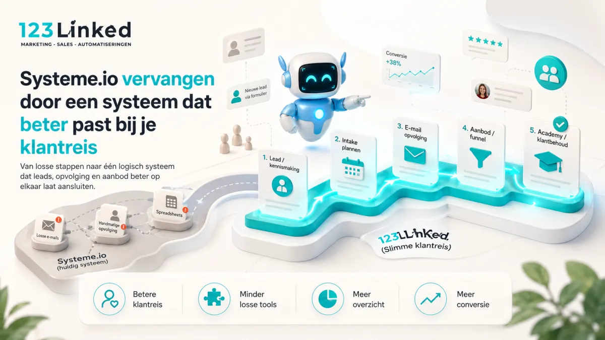 Systeme.io vervangen door een completer systeem dat beter past bij je klantreis