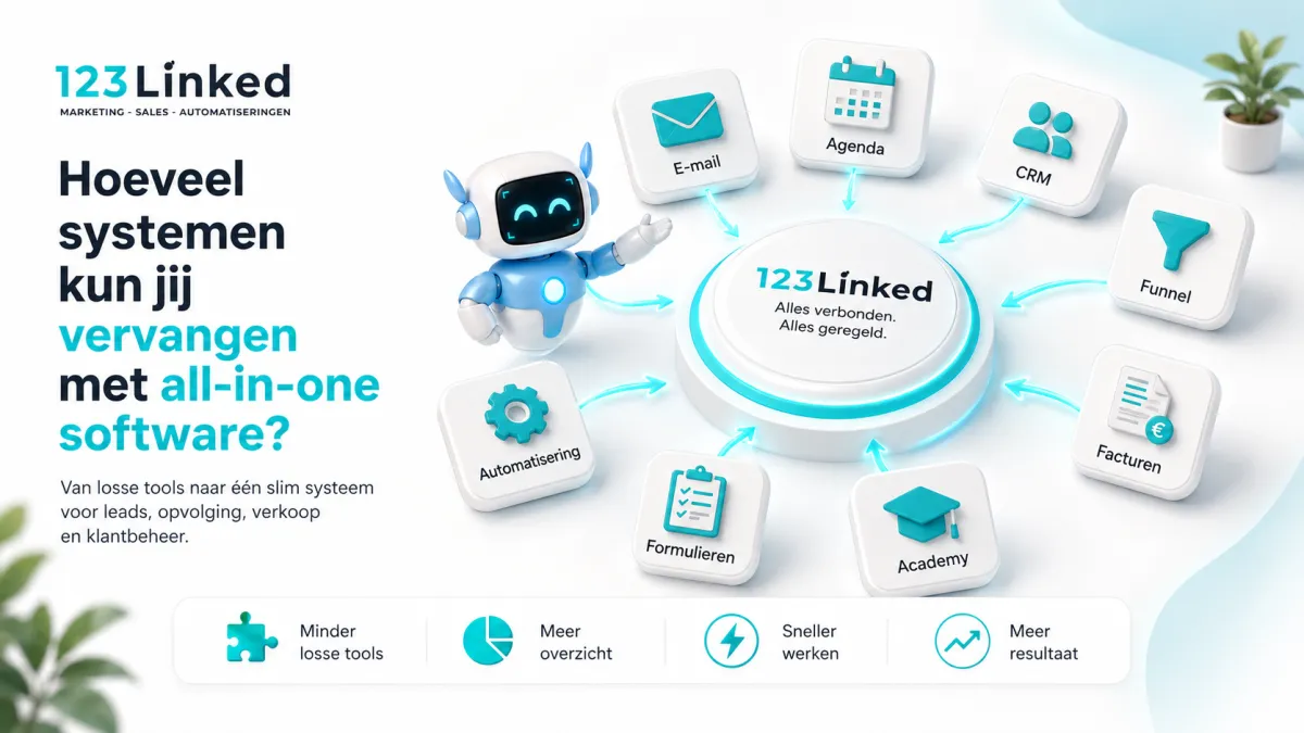 Hoeveel systemen kun jij vervangen met all-in-one software?