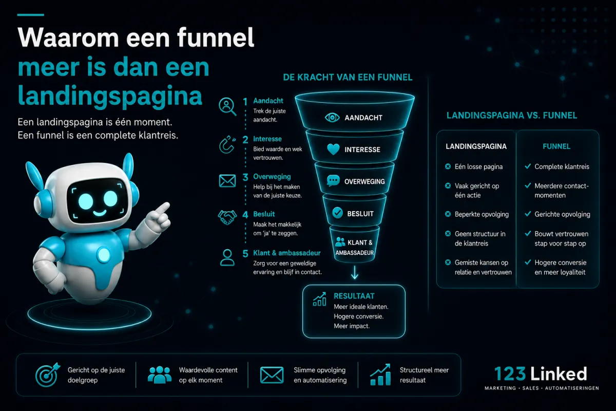 Waarom een funnel meer is dan een landingspagina