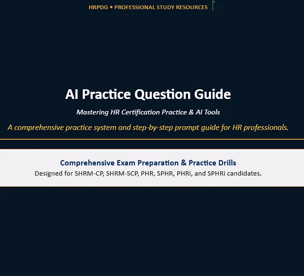 AI Practice Exam Generator SHRM HRCI Style Questions