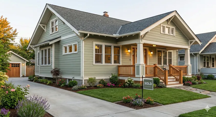 After renovation house