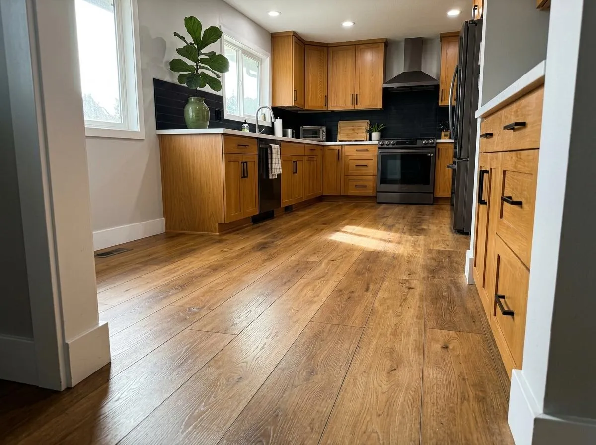 Kitchen flooring installation