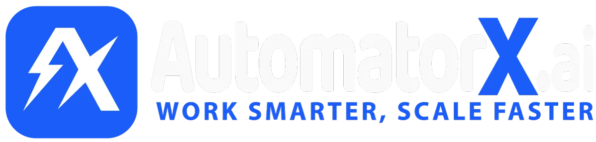AutomatorX AI Logo Light