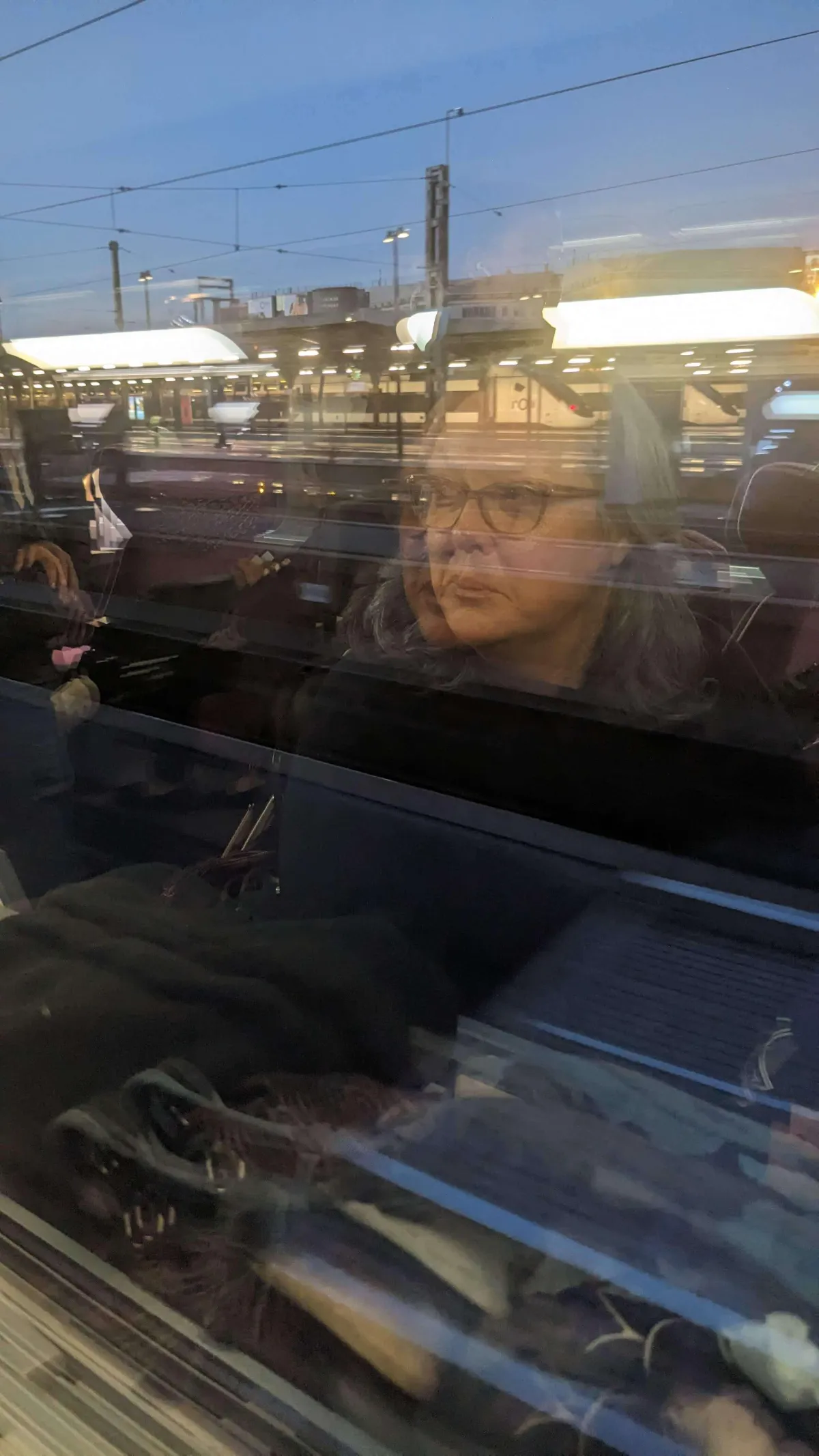 Paul and Heather in formal clothes smiling at the camera