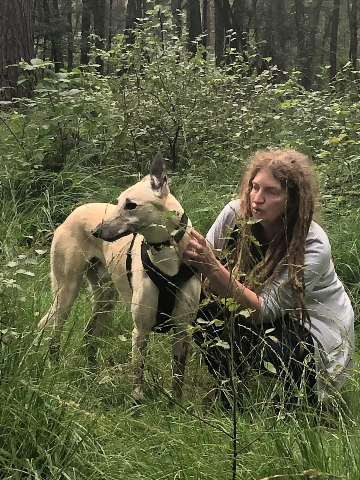 Karen with Yogi