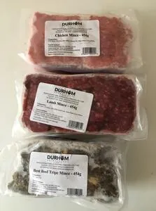 Raw frozen food