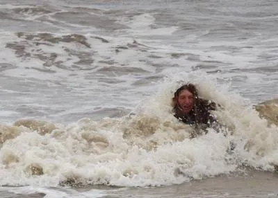  Karen, AKA The Jellyfish, swimming