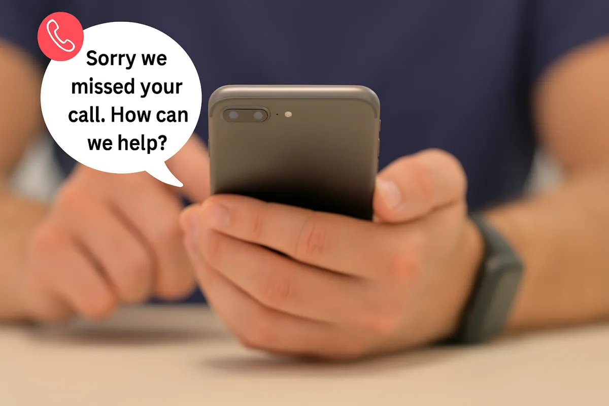 Scale Suite Missed Call Text Back Image