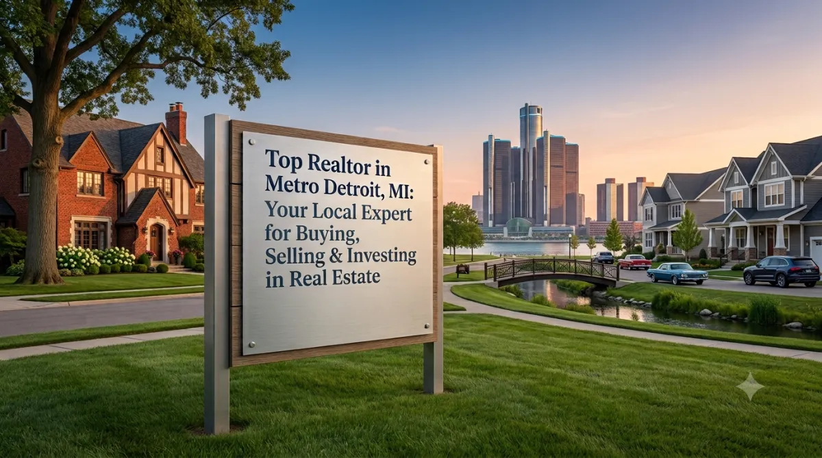 Top Realtor in Metro Detroit, MI helping buyers, sellers, and real estate investors across West Bloomfield, Novi, Birmingham, and Northville