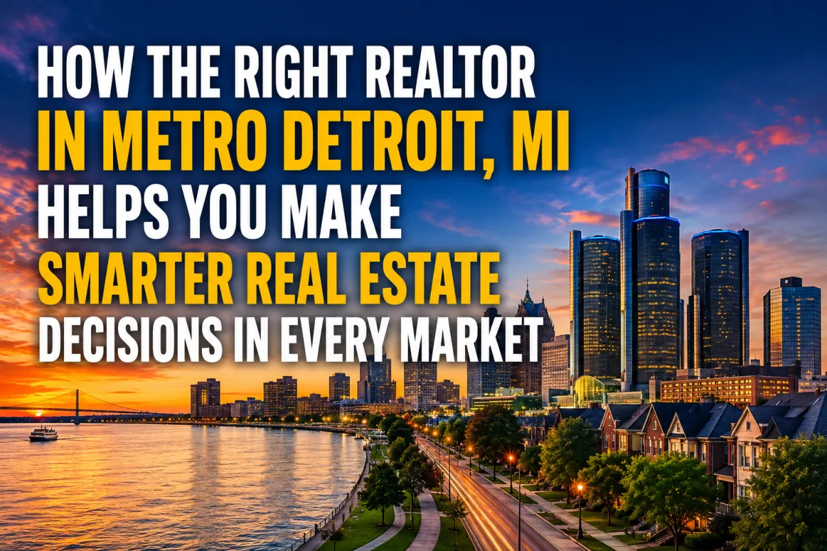 How the Right Realtor in Metro Detroit, MI Helps You Make Smarter Real Estate Decisions in Every Market
