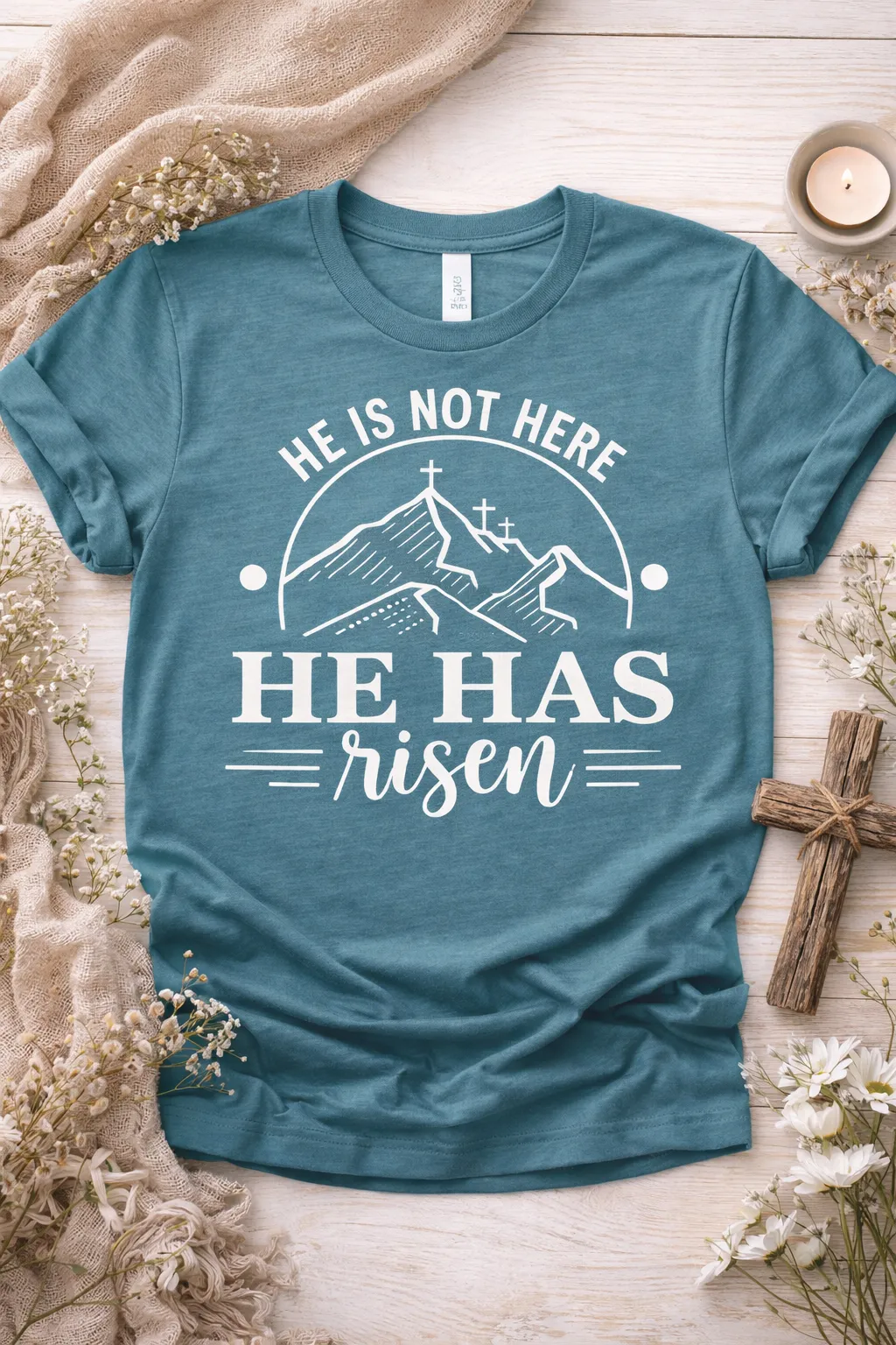 Minimalist Christian T-Shirt on hanger