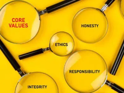 Make sure core values align to business values