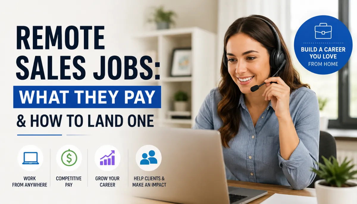 Remote Sales Jobs: What They Pay & How to Land One