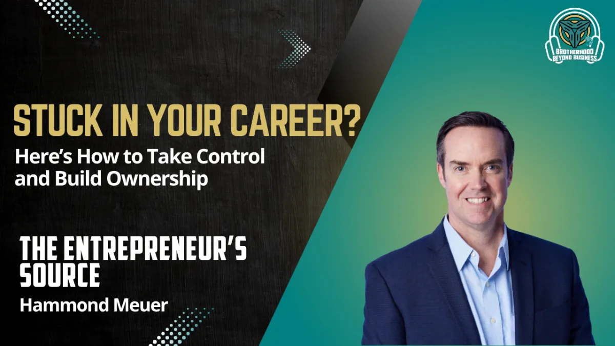 Nathan Johnson and Hammond Meuer discussing career clarity and business ownership on the Brotherhood Beyond Business Podcast