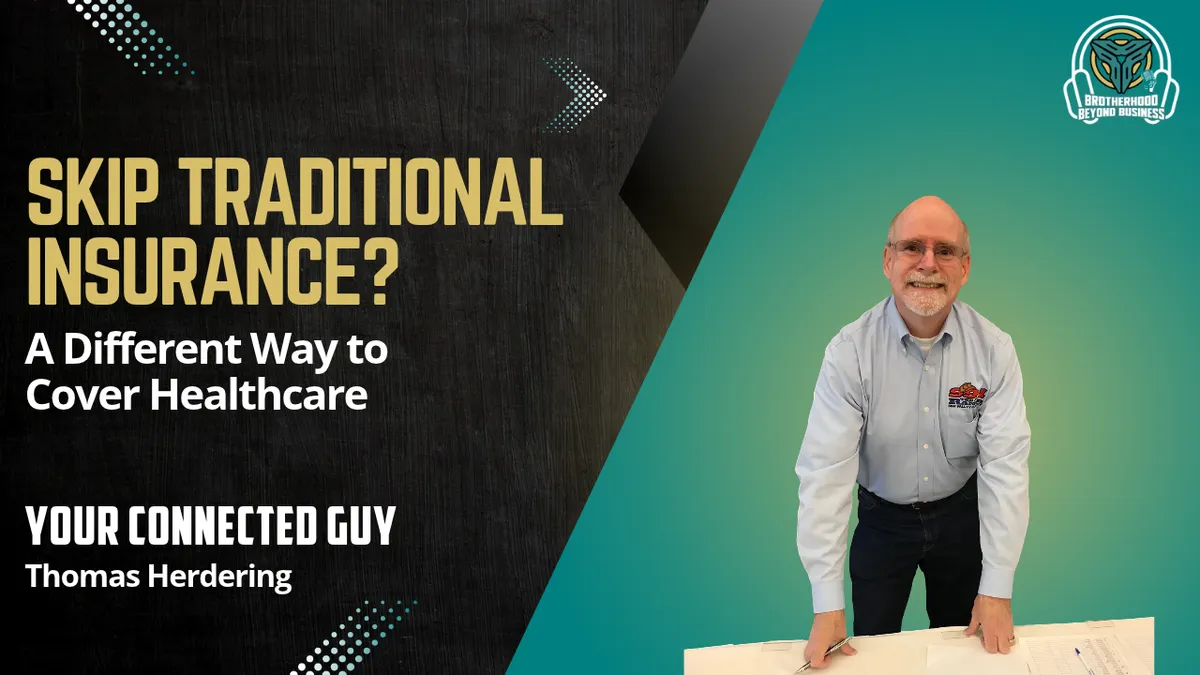 Trev Warnke and Thomas Herdering discuss health sharing, healthcare costs, and alternative healthcare options for families and small business owners on the Brotherhood Beyond Business Podcast.