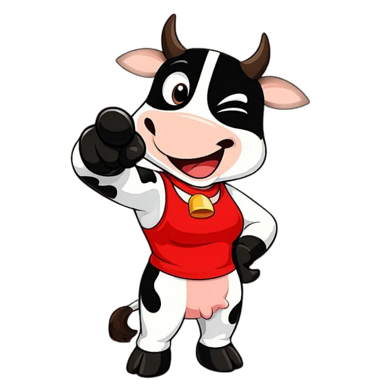 Patty Prime is the mascot for Vegans Are Delicious