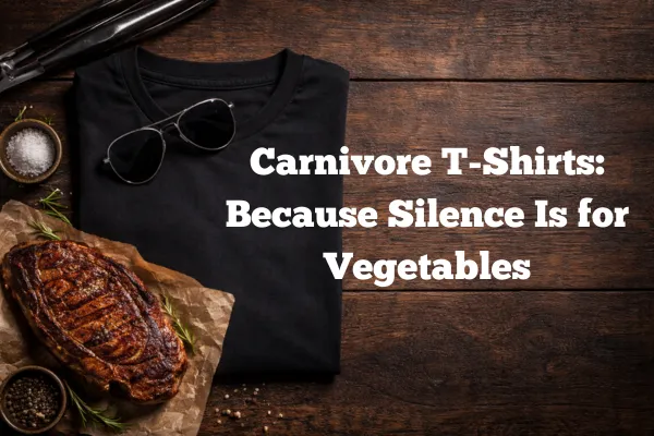 Carnivore T-Shirts: Because Silence Is for Vegetables