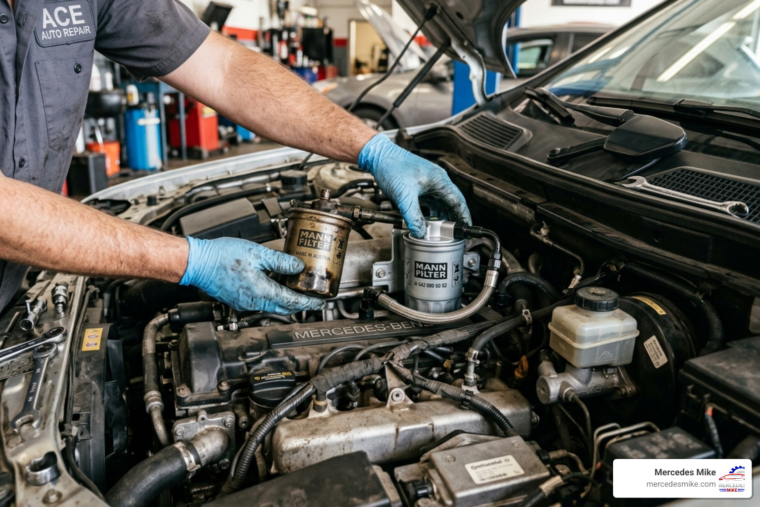 mercedes b class fuel filter replacement