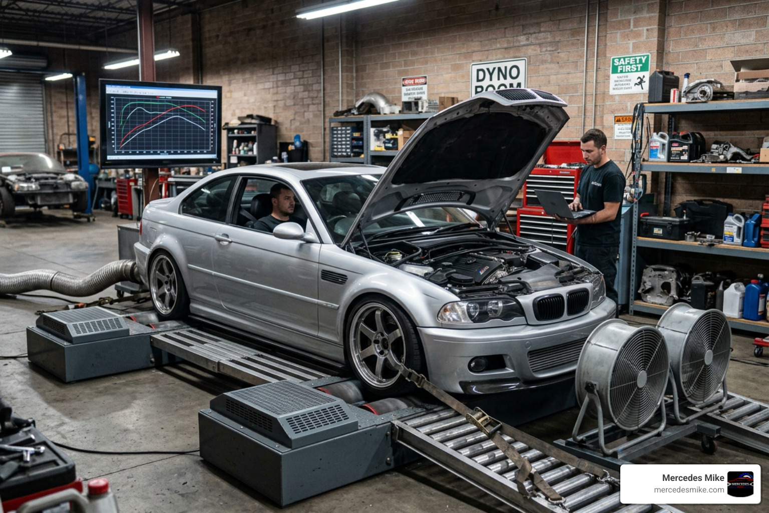 mercedes tuning modified AMG on dyno