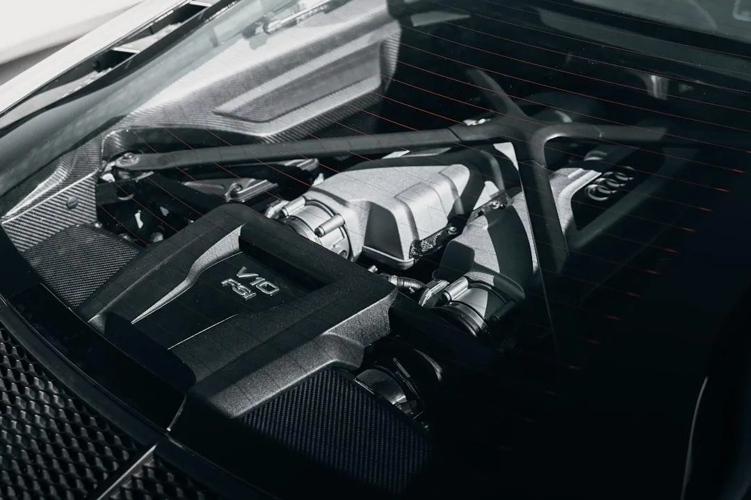 Audi A4 engine bay
