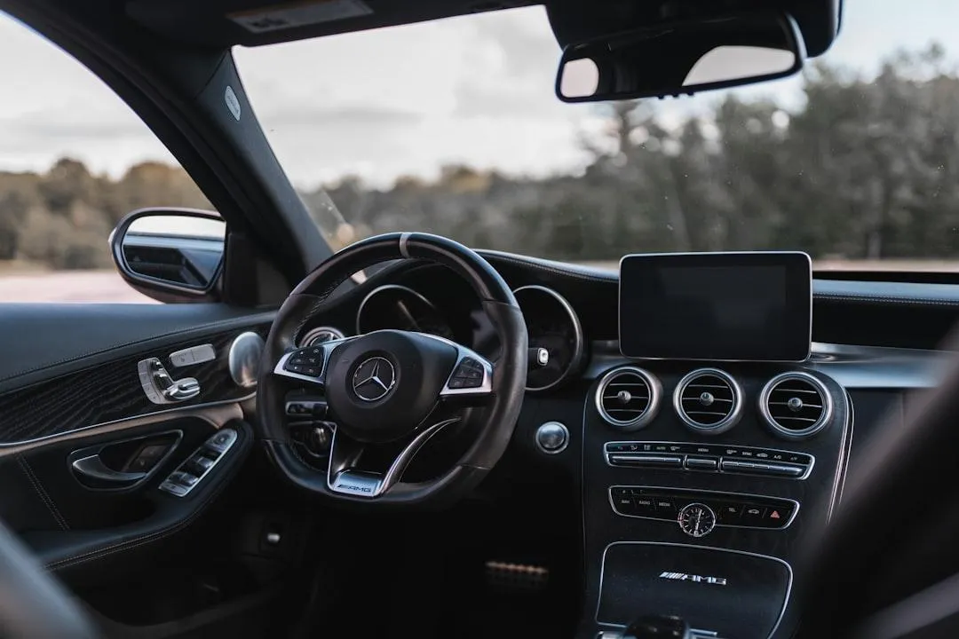 Mercedes service schedule dashboard and luxury vehicle maintenance