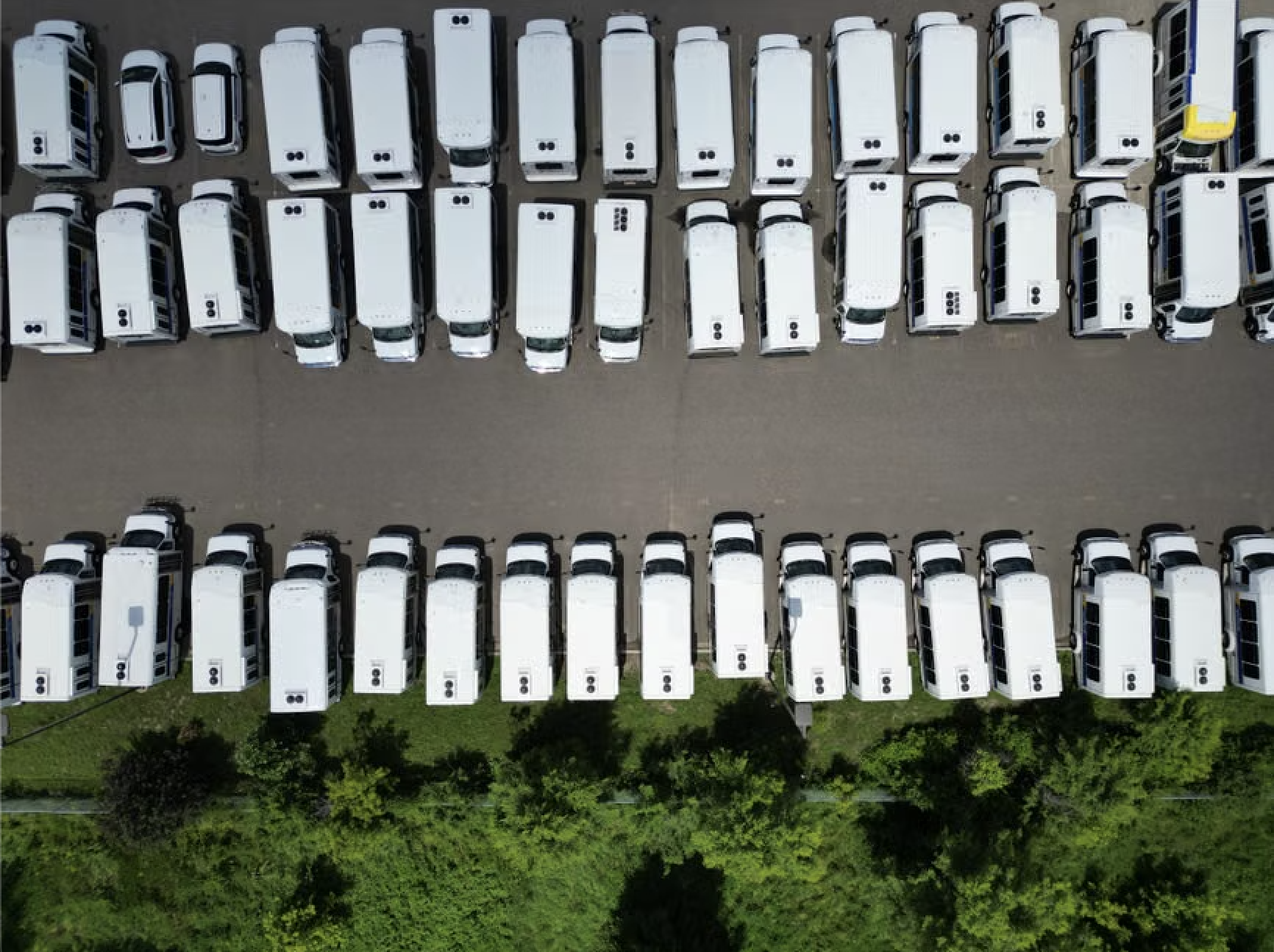 mercedes benz sprinter van fleet parked outdoors