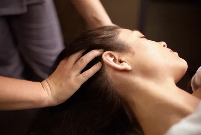 Client receiving a anti-aging, exfoliating, deep cleaning treatment by Lindsay Rose Ali at Lindsay Rose Beauty in Mansfield, Texas