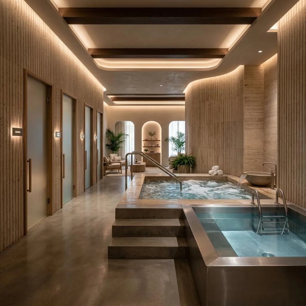 White-glove concierge reception lobby at Alba Palm Beach