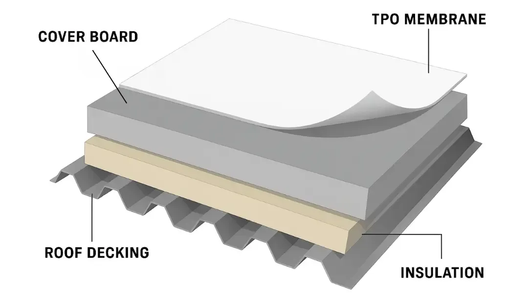 TPO commercial roofing