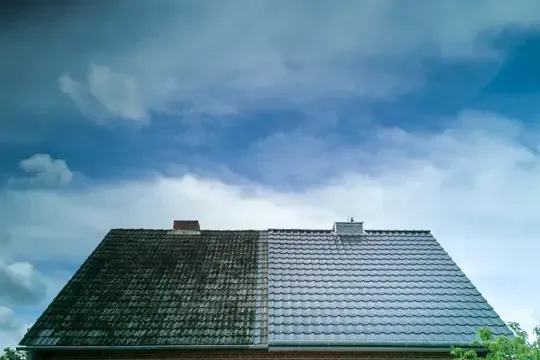 before and after roof maintenance