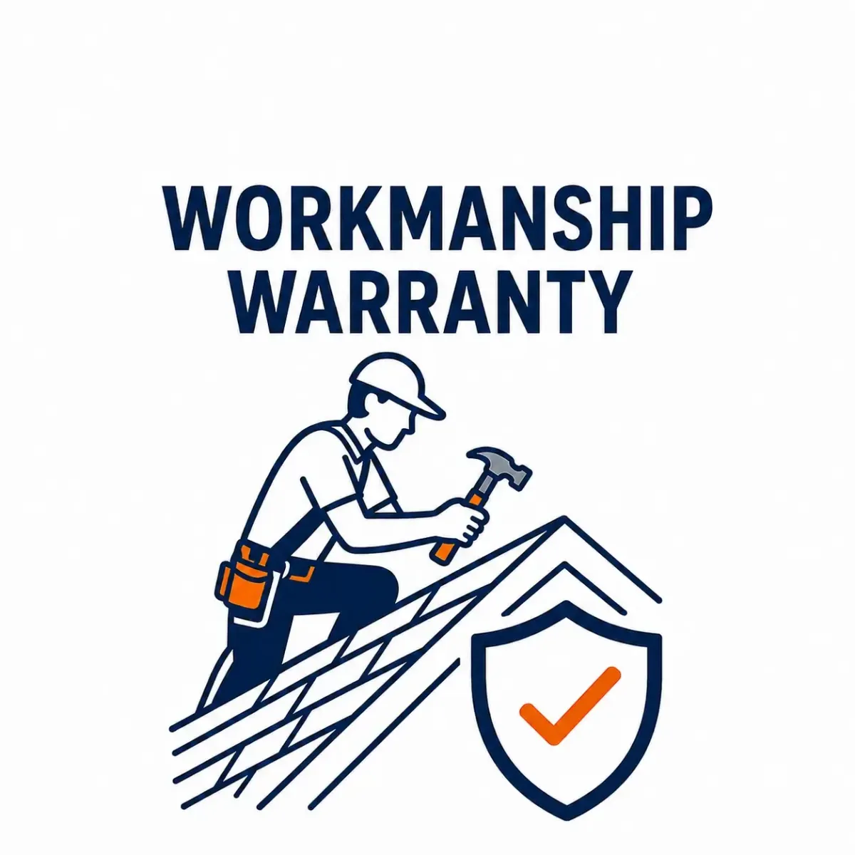 Icon representing workmanship roofing warranty coverage from United Roofing Solutions in Olympia, WA