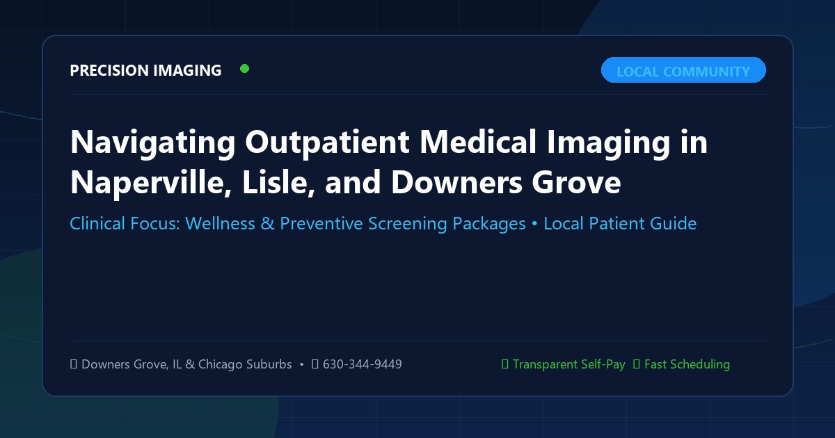 Navigating Outpatient Medical Imaging in Naperville, Lisle, and Downers Grove