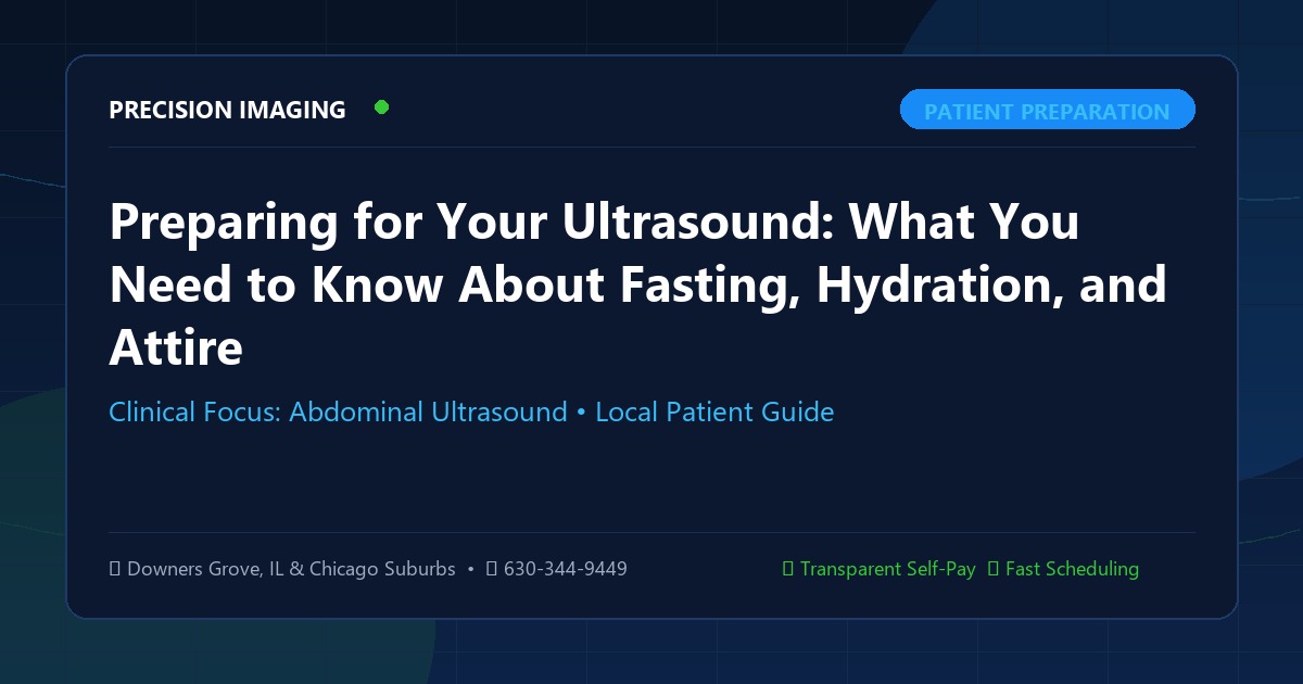 Preparing for Your Ultrasound: What You Need to Know About Fasting, Hydration, and Attire