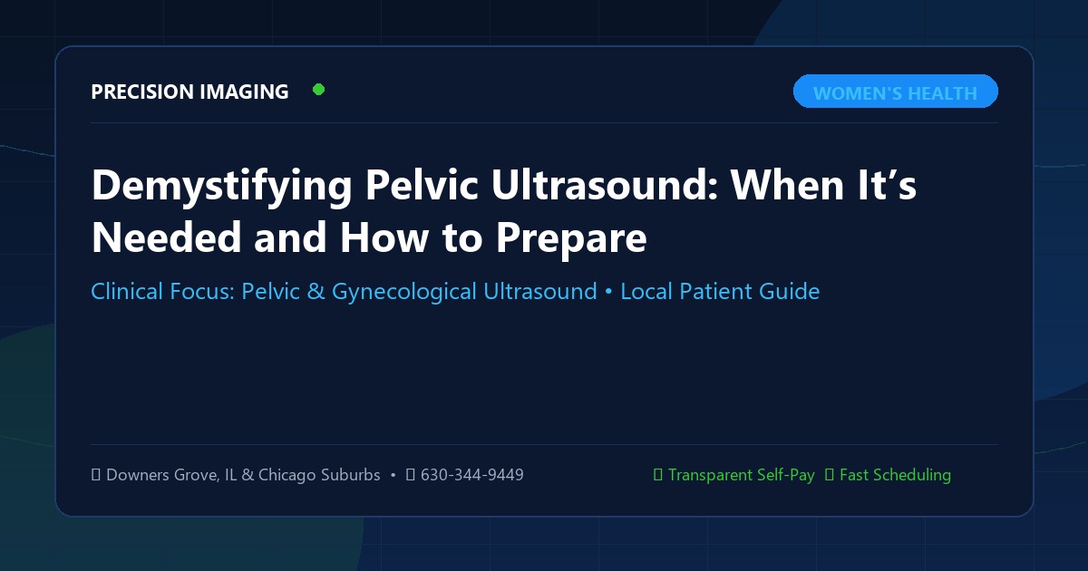 Demystifying Pelvic Ultrasound: When It’s Needed and How to Prepare