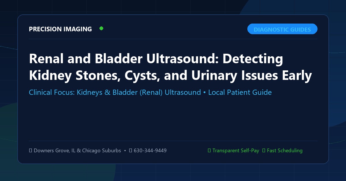 Renal and Bladder Ultrasound: Detecting Kidney Stones, Cysts, and Urinary Issues Early