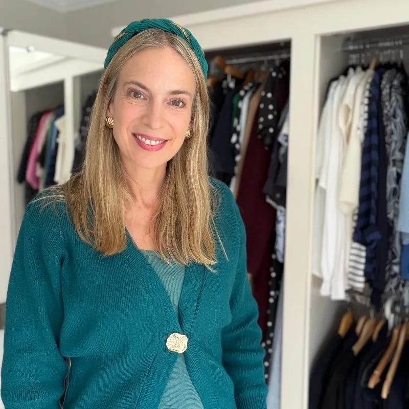 personal stylist buckinghamshire amanda waterstone working on a wardrobe edit