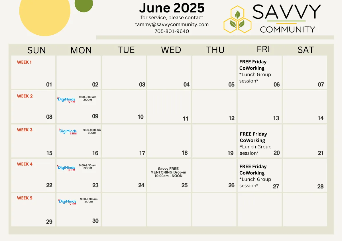 savvy event calendar