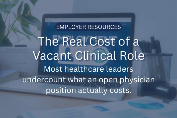 The Real Cost of a Vacant Clinical Role