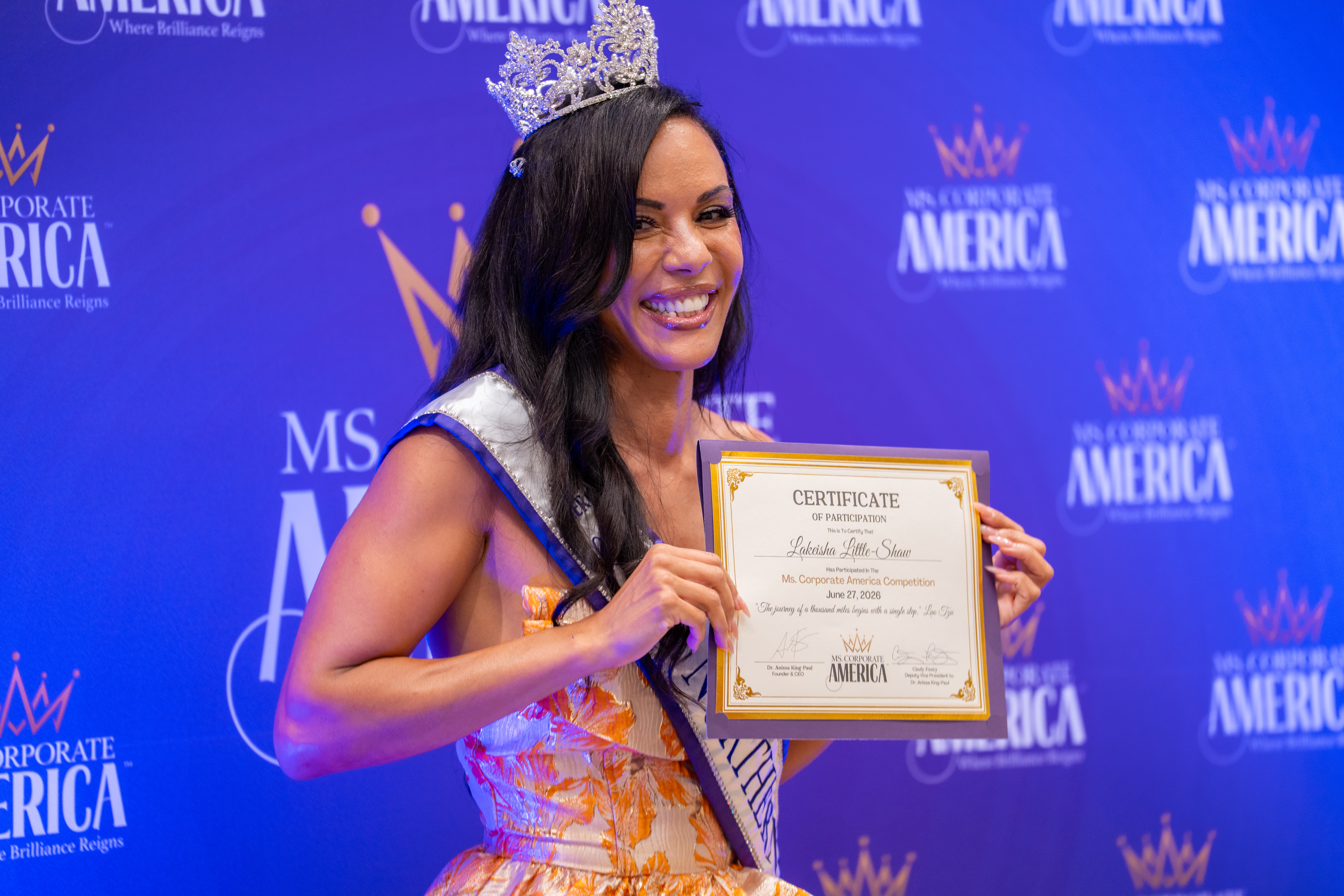 Ms. Corporate America competition stage