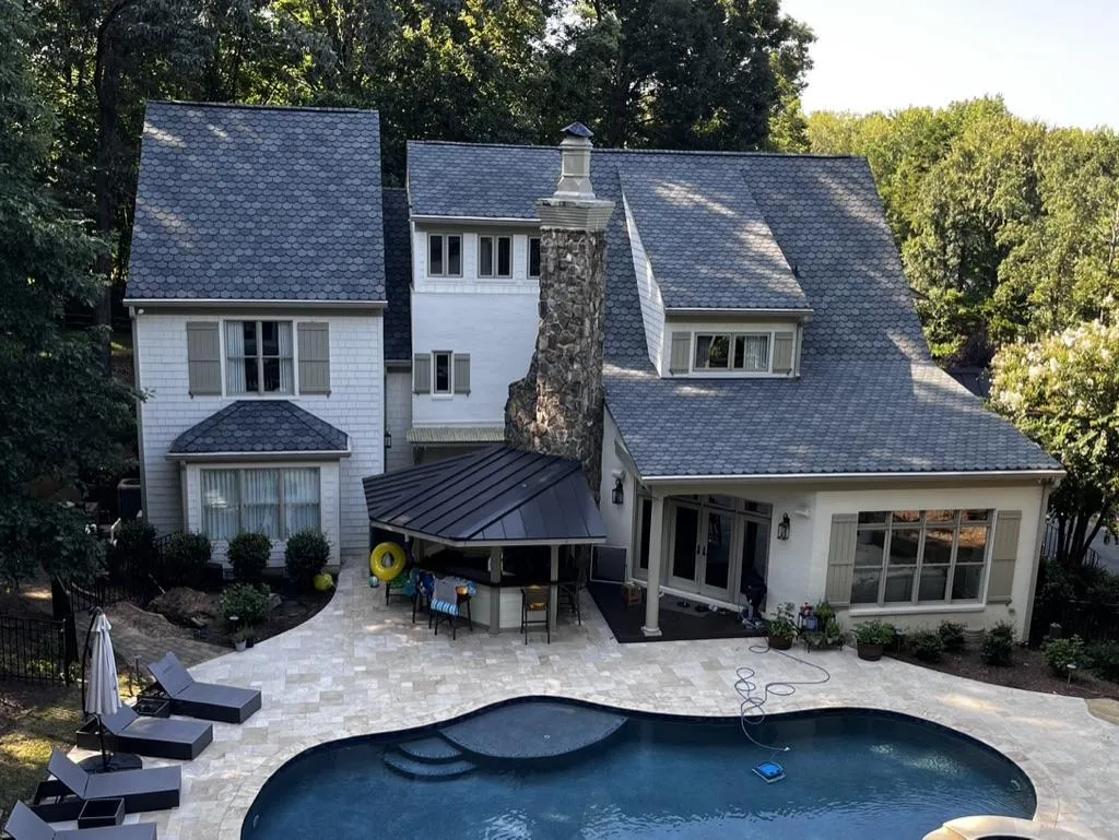 Residential roofing project done by Galaxy Roofing in Charlotte NC