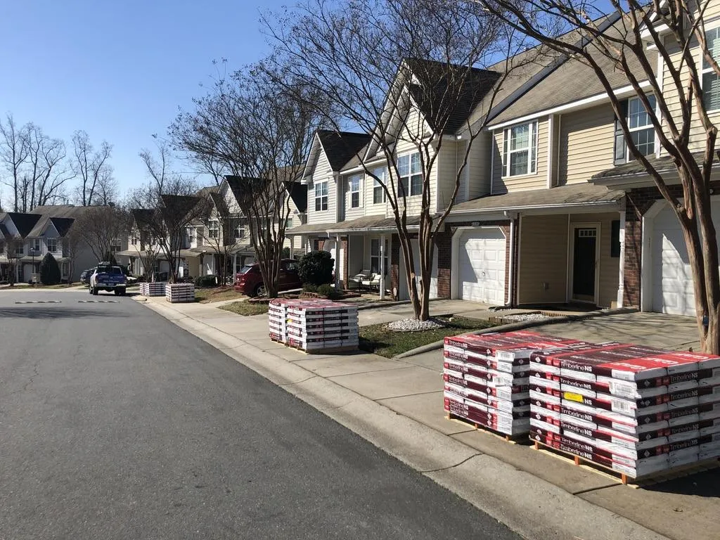 Residential roofing project done by Galaxy Roofing in Charlotte NC