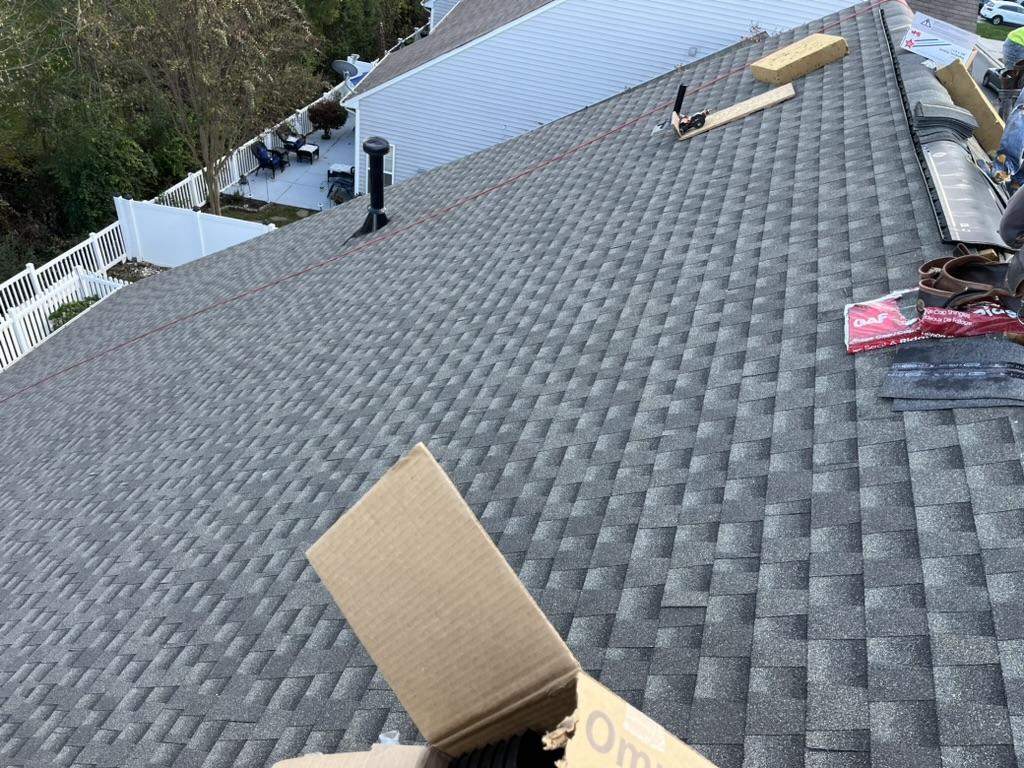 Residential roof repair project done by Galaxy Roofing in Charlotte NC